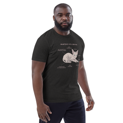 "ANATOMY OF A SPHYNX" UNISEX ORGANIC TEE