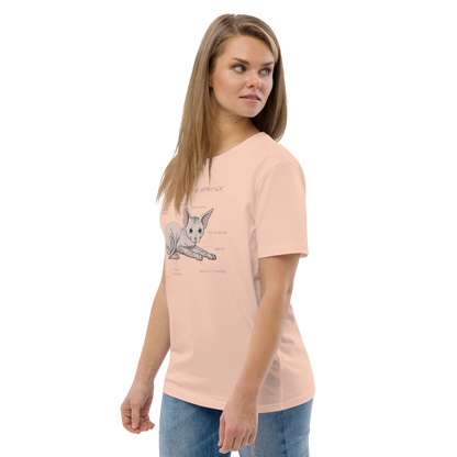 "ANATOMY OF A SPHYNX" UNISEX ORGANIC TEE