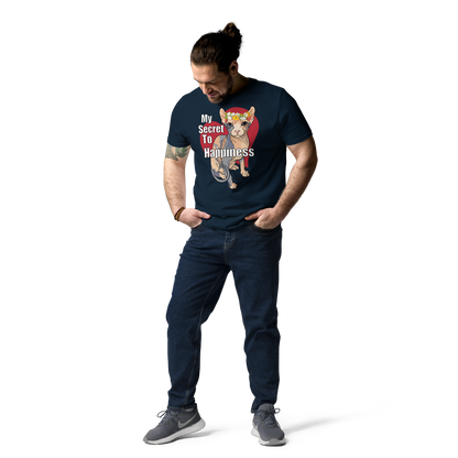 "MY SECRET TO HAPPINESS" UNISEX ECO TEE