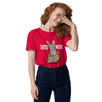 "SEND NUDES" UNISEX ECO TEE