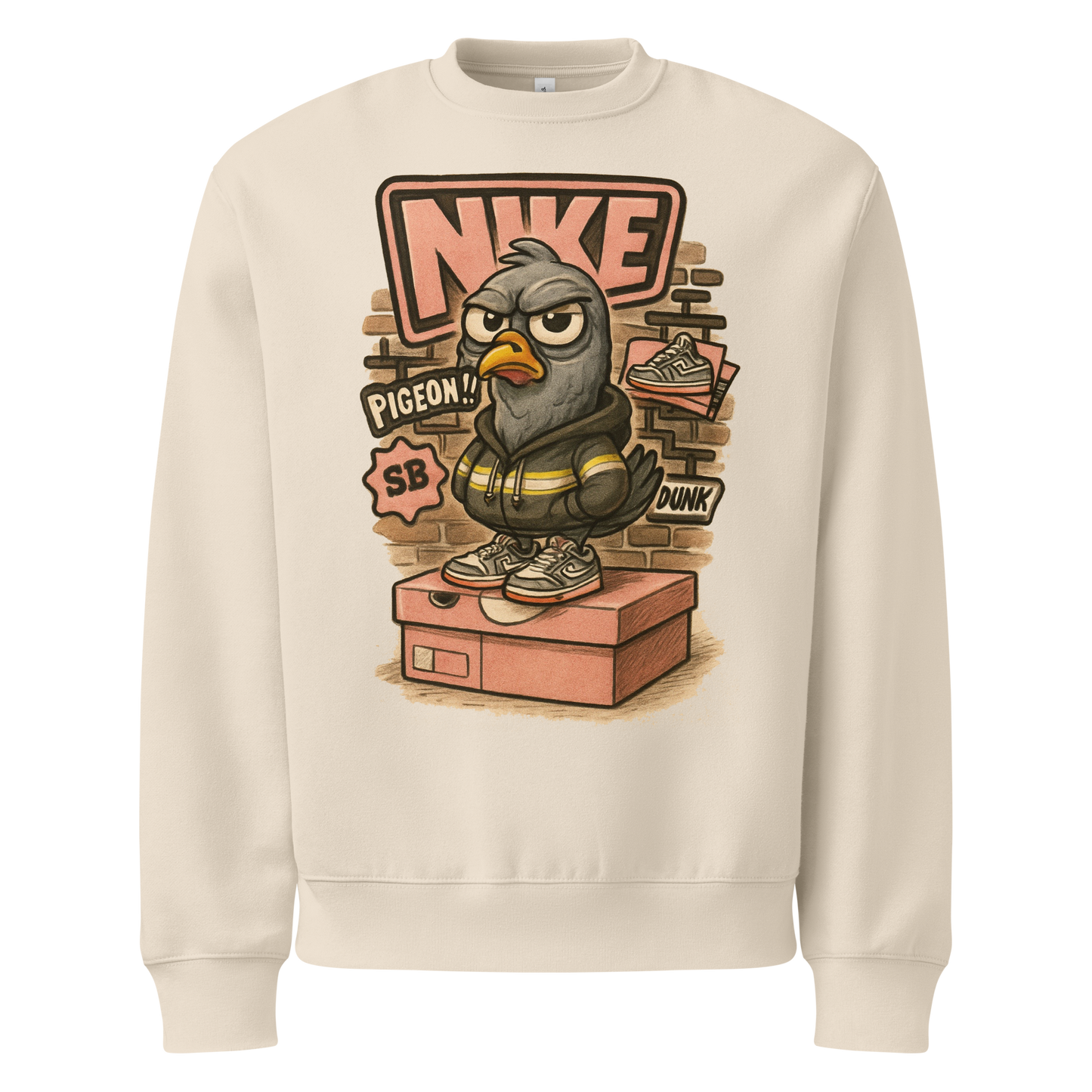 Sole Providerz™ "Dunk The Pigeon" Oversized Heavyweight Sweatshirt