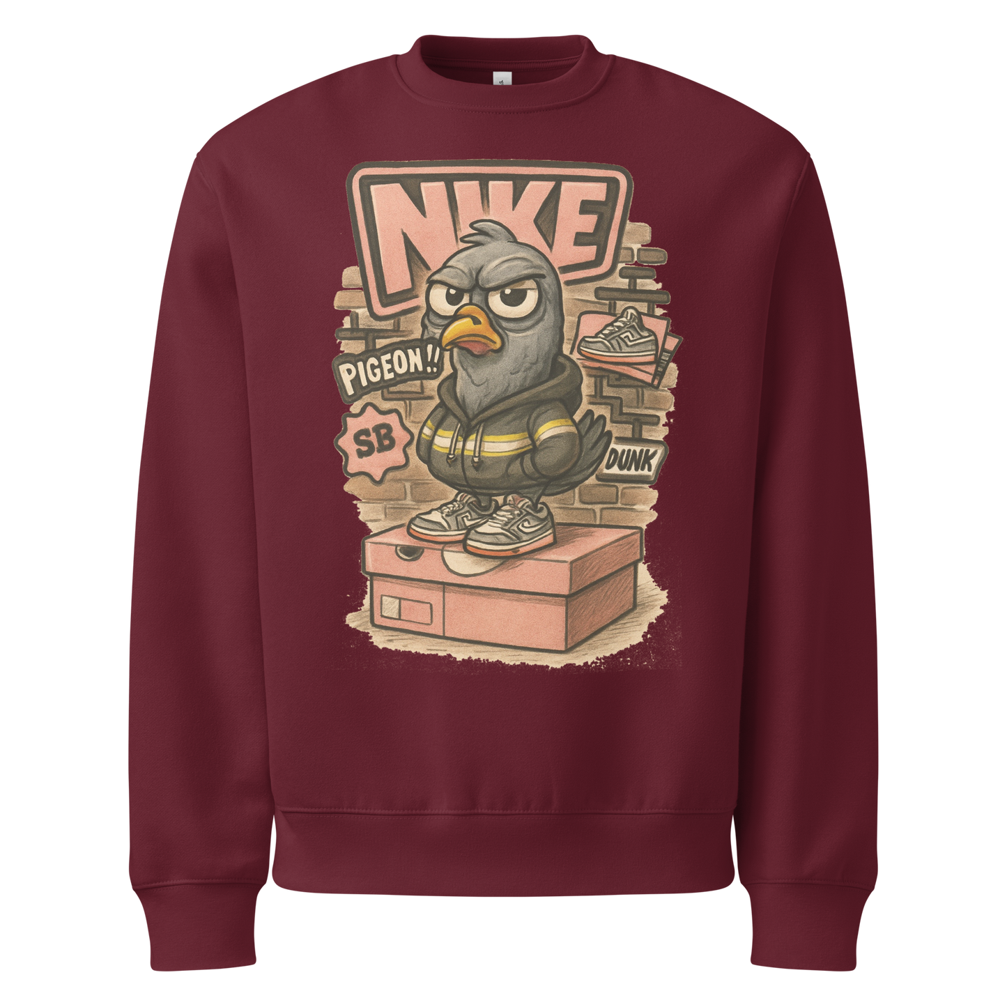 Sole Providerz™ "Dunk The Pigeon" Oversized Heavyweight Sweatshirt