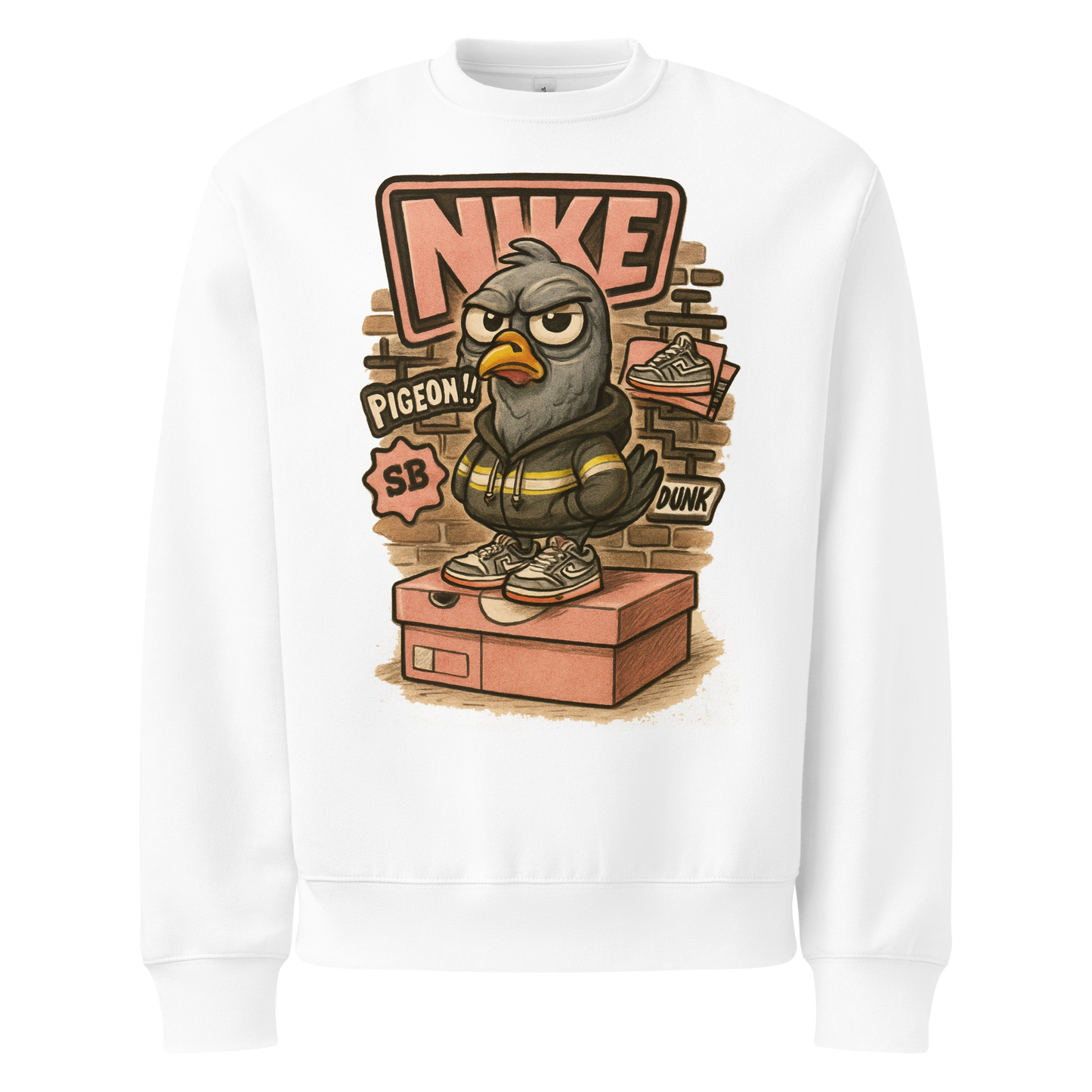 Sole Providerz™ "Dunk The Pigeon" Oversized Heavyweight Sweatshirt