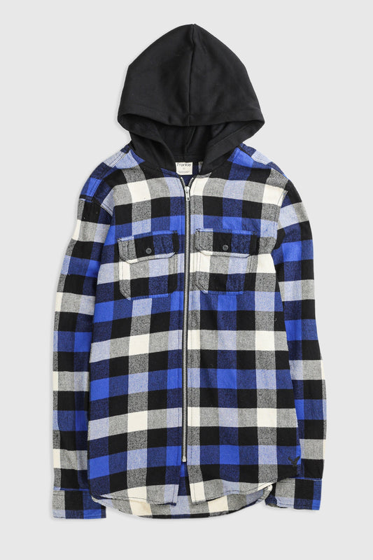 Unisex Rework Hooded Flannel - M