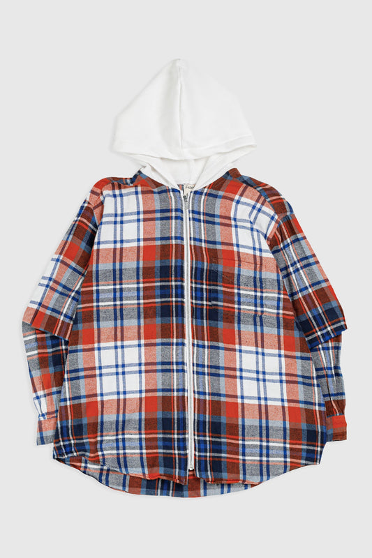 Unisex Rework Hooded Flannel - M
