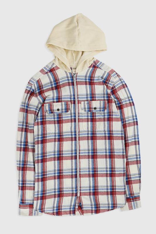 Unisex Rework Hooded Flannel - M