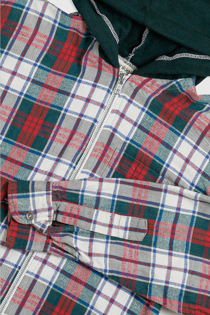 Unisex Rework Hooded Flannel - S