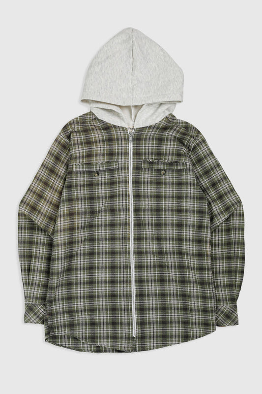 Unisex Rework Hooded Flannel - S