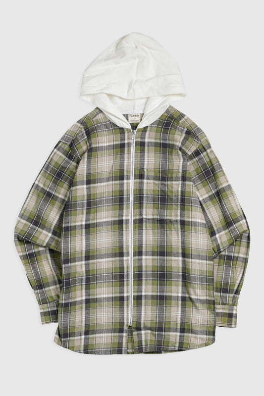 Unisex Rework Hooded Flannel - S