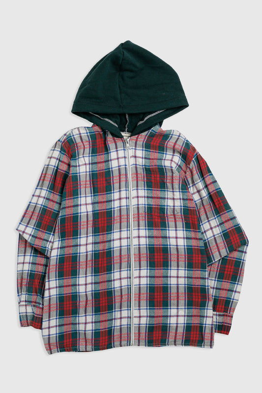 Unisex Rework Hooded Flannel - S