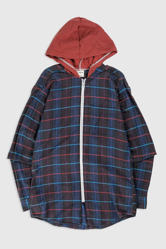 Unisex Rework Hooded Flannel - S