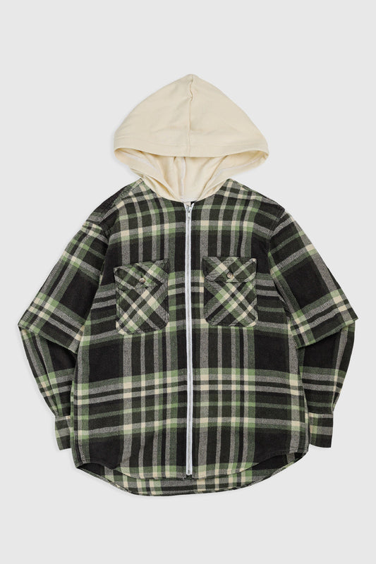 Unisex Rework Hooded Flannel - S