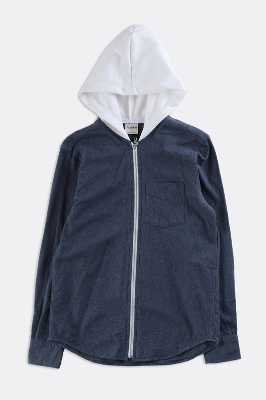 Unisex Rework Hooded Flannel - Women-XS, Men-XXS