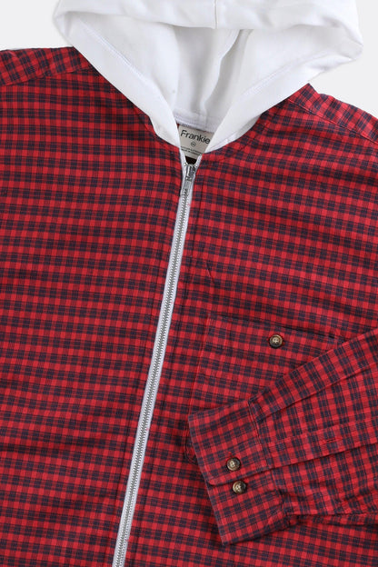 Unisex Rework Hooded Flannel - Women-XXL, Men-XL