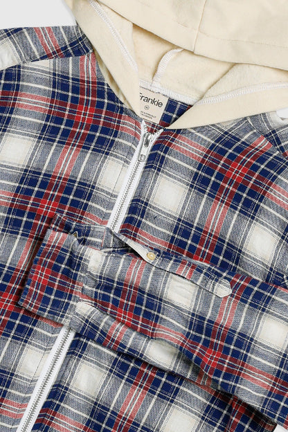 Unisex Rework Hooded Flannel - XS
