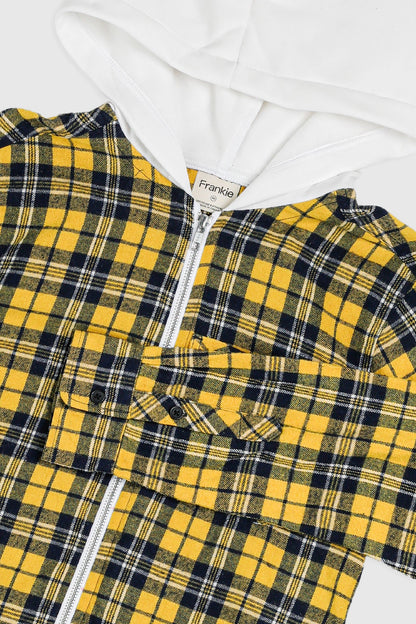 Unisex Rework Hooded Flannel - XS