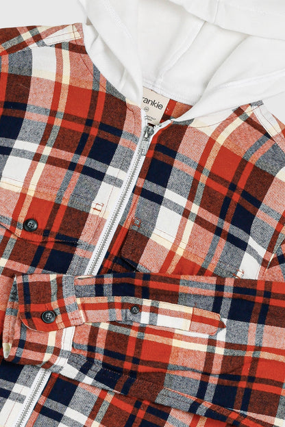 Unisex Rework Hooded Flannel - XS
