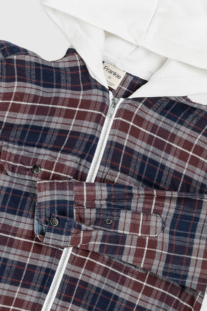 Unisex Rework Hooded Flannel - XS