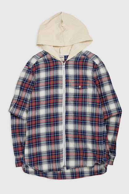 Unisex Rework Hooded Flannel - XS