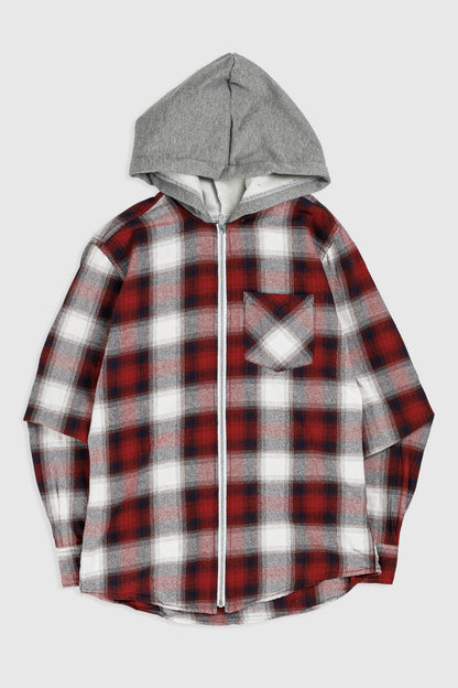 Unisex Rework Hooded Flannel - XS
