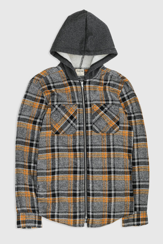 Unisex Rework Hooded Flannel - XS