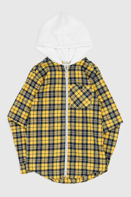 Unisex Rework Hooded Flannel - XS