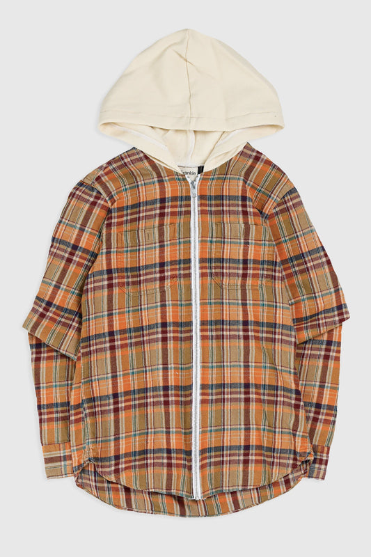 Unisex Rework Hooded Flannel - XS