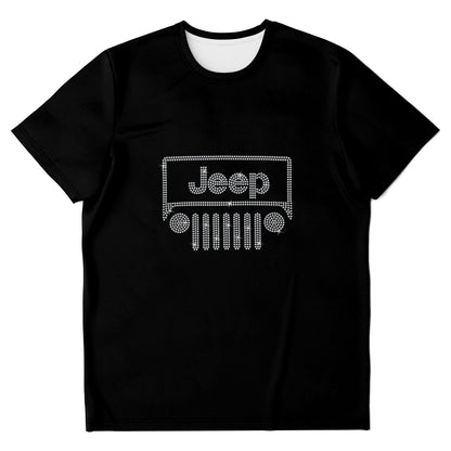 Rhinestone Offroad Grill Shirt Crew Neck, V Neck, Tank Top