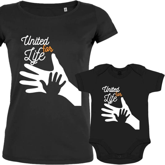 United for Life Mom and Child Matching Organic Cotton Family Set (Set of 2)