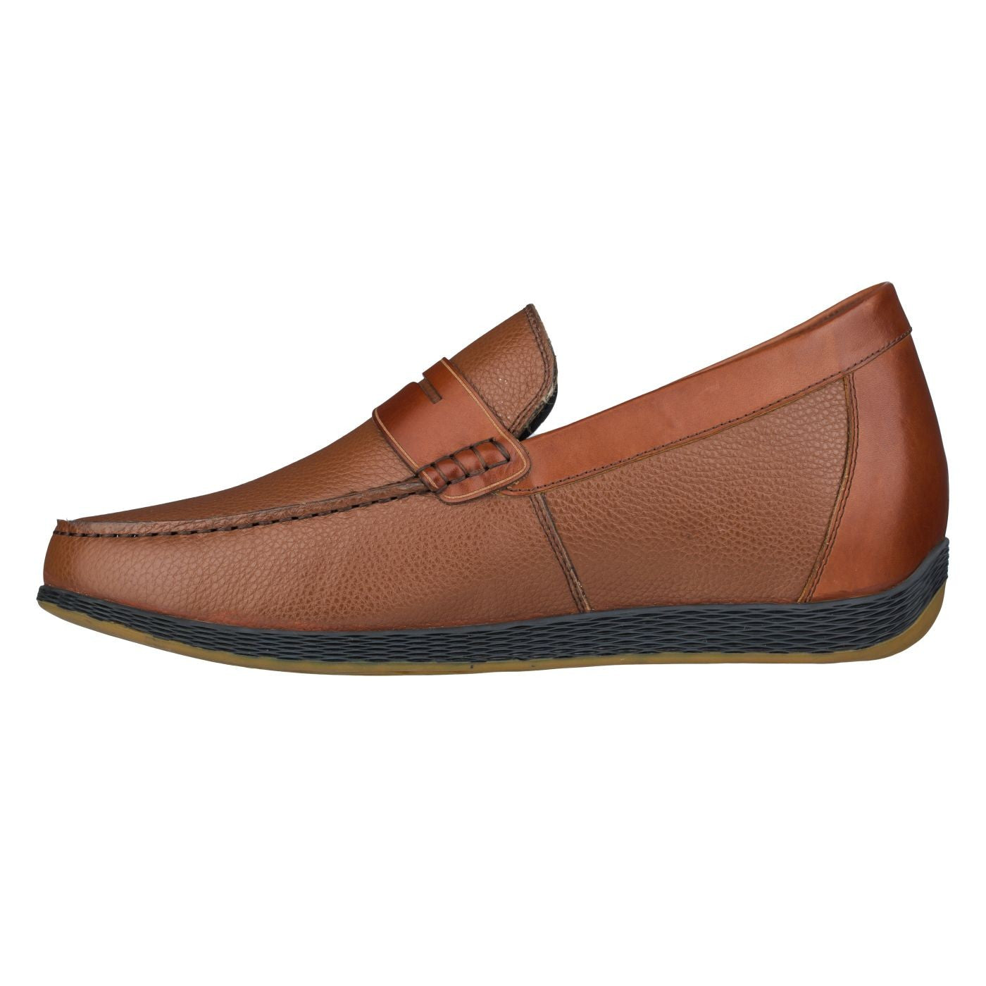CALTO Lightweight Brown Penny Loafers - 2.4 Inches - S1092 - Triathlete Store