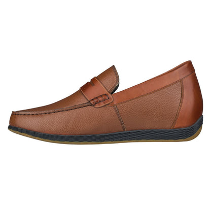 CALTO Lightweight Brown Penny Loafers - 2.4 Inches - S1092 - Triathlete Store