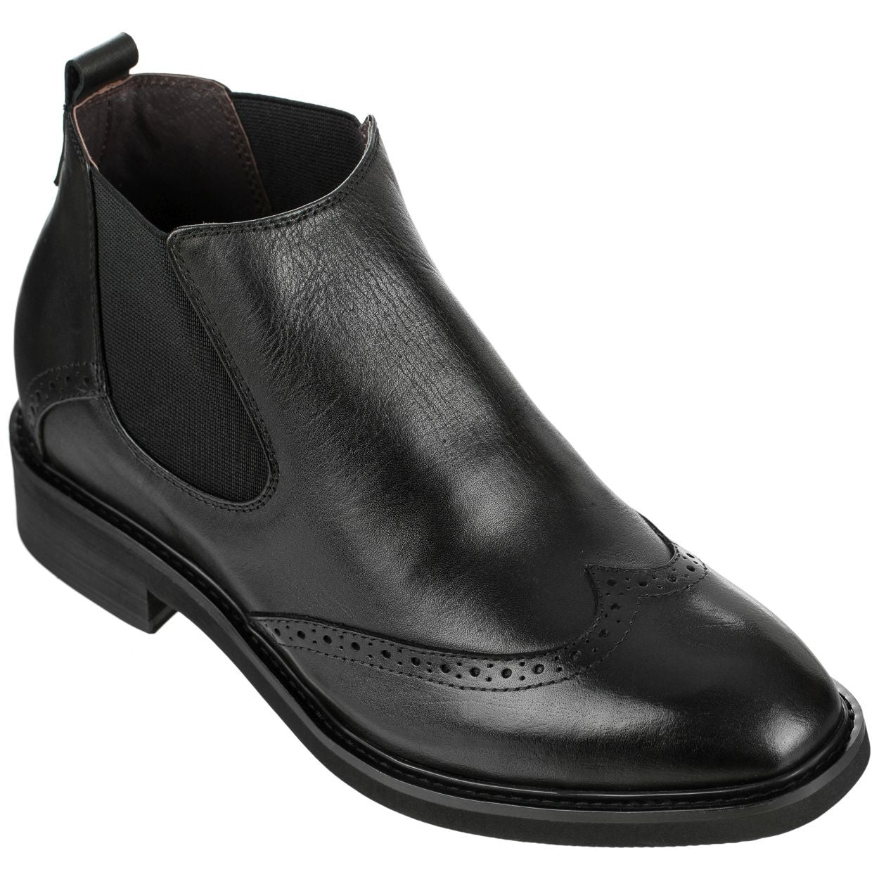 Leather Wing-Tip Ankle Boots - Three Inches - K28802 - Triathlete Store