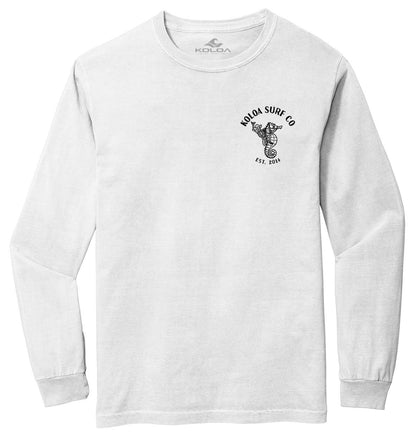 Koloa Skeleton Ride Pigment Dyed Long Sleeve T-Shirt