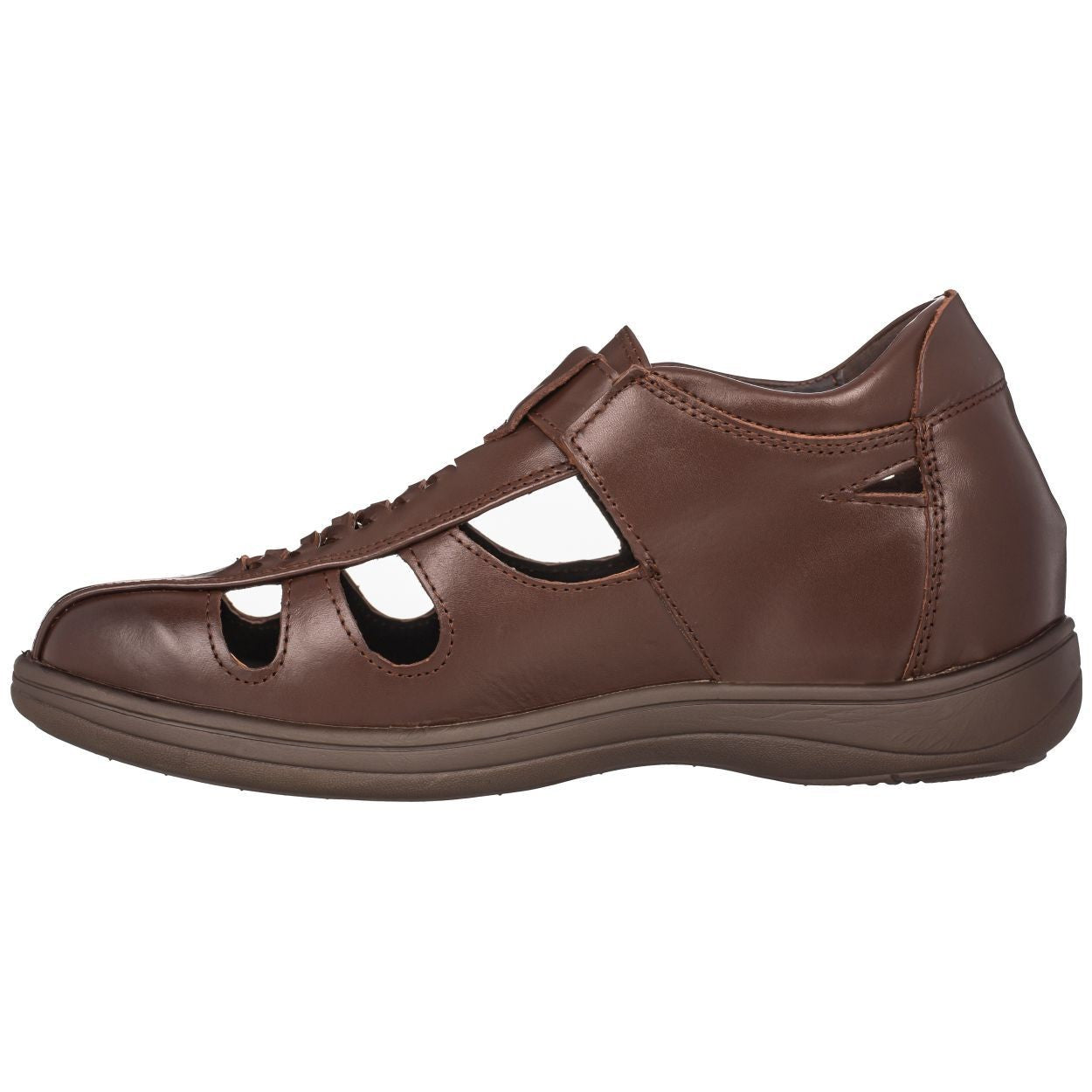 TOTO - G13072 - 3.2 Inches Taller (Cordovan Dark Brown) Braided Sandals - Super Lightweight - Triathlete Store