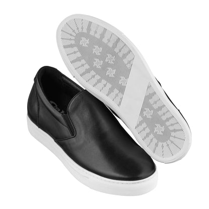 CALTO - T1021 - 2.4 Inches Taller (Black) Nappa Leather - Lightweight - Triathlete Store