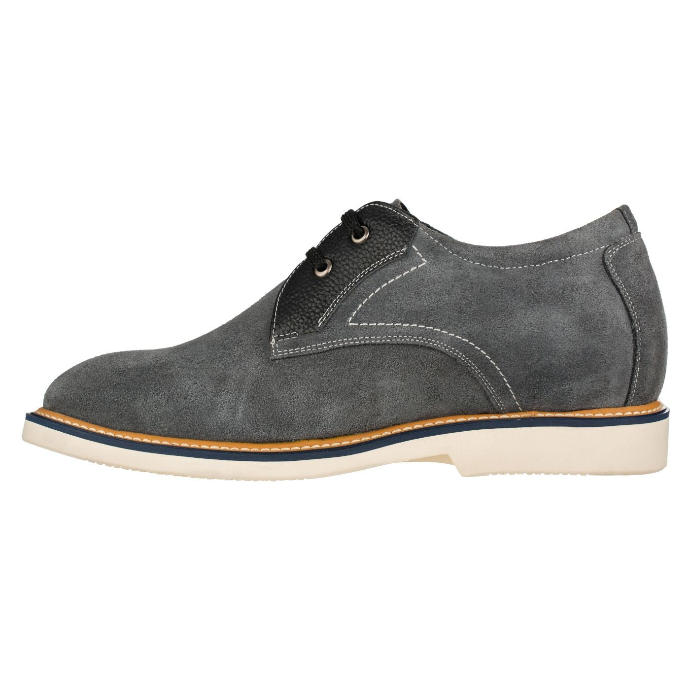 CALTO Business Casual Grey Leather Shoes 2.8 Inch  - Y42023 - Triathlete Store