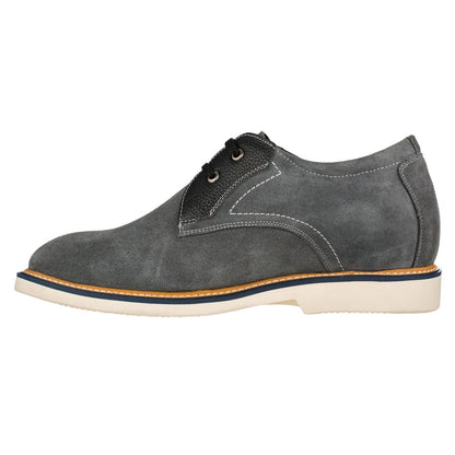 CALTO Business Casual Grey Leather Shoes 2.8 Inch  - Y42023 - Triathlete Store