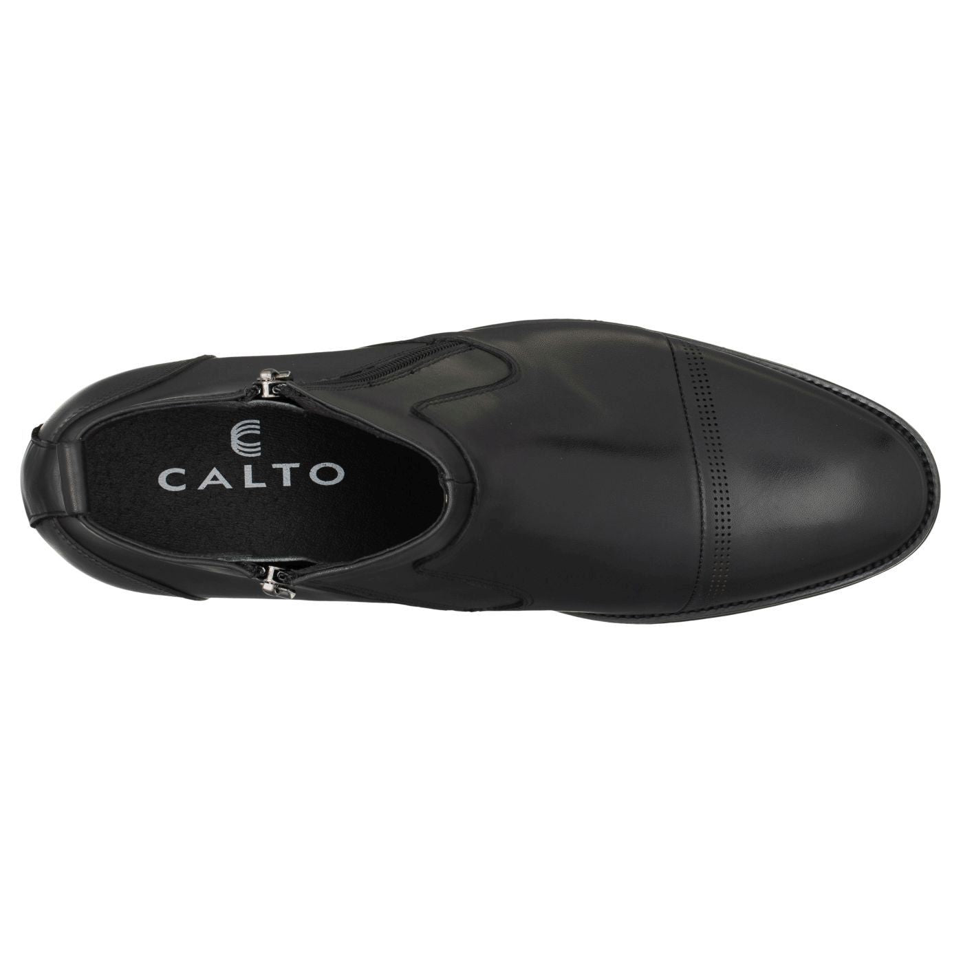 CALTO - S28001 - 3.2 Inches Taller (Black) - Lightweight - Zipper Boots - Triathlete Store