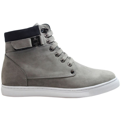CALTO - T53120 - 2.6 Inches Taller (Nubuck Grey) - High top sneak-boot - Triathlete Store