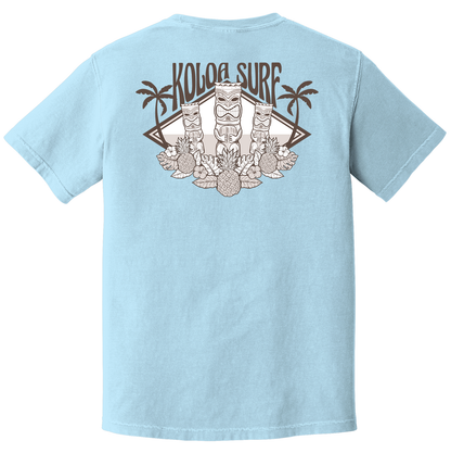 Koloa Tikis Pigment Dye T-Shirt