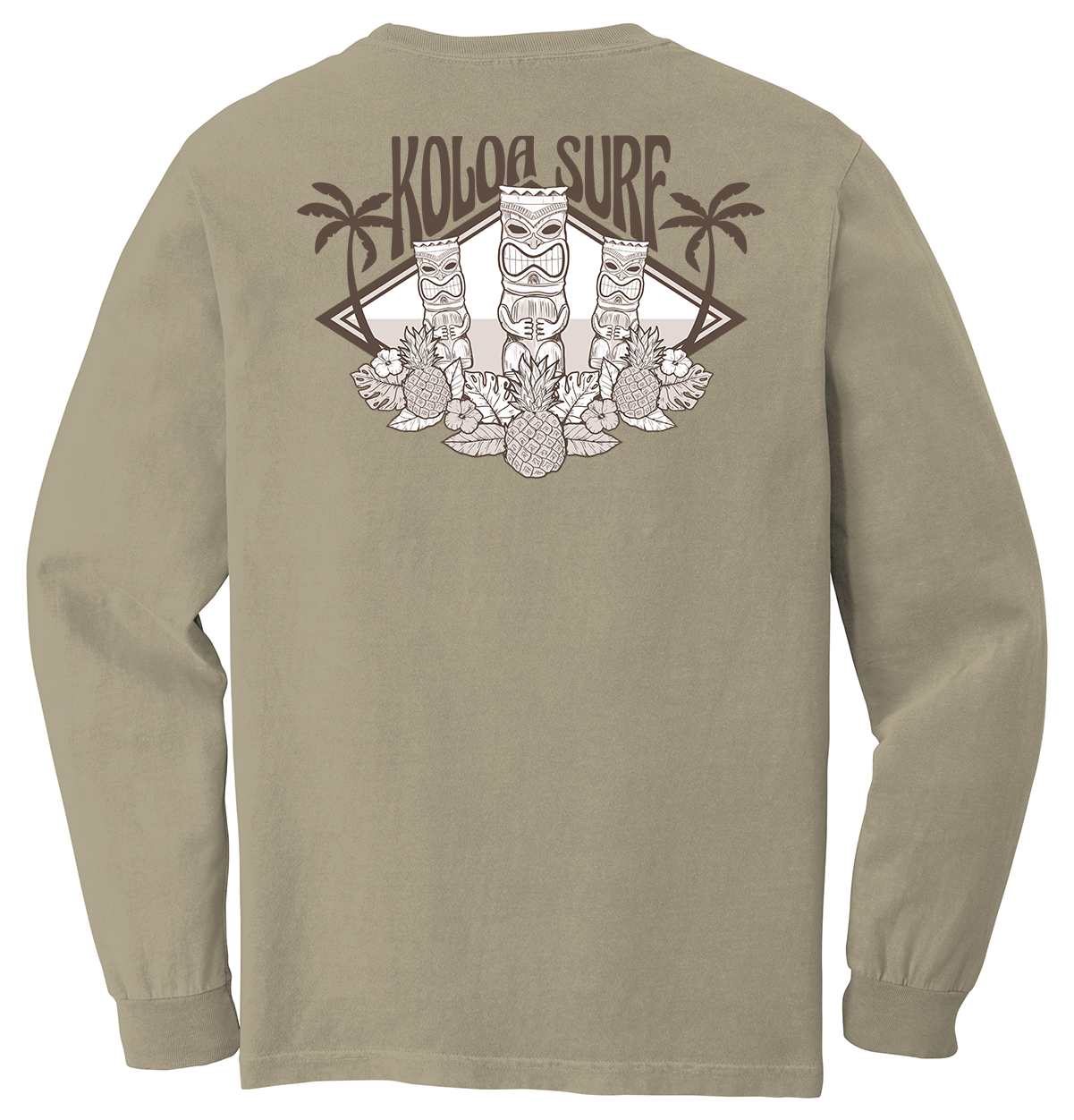 Koloa Tikis Pigment Dyed Long Sleeve T-Shirt