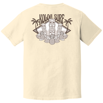 Koloa Tikis Pigment Dye T-Shirt