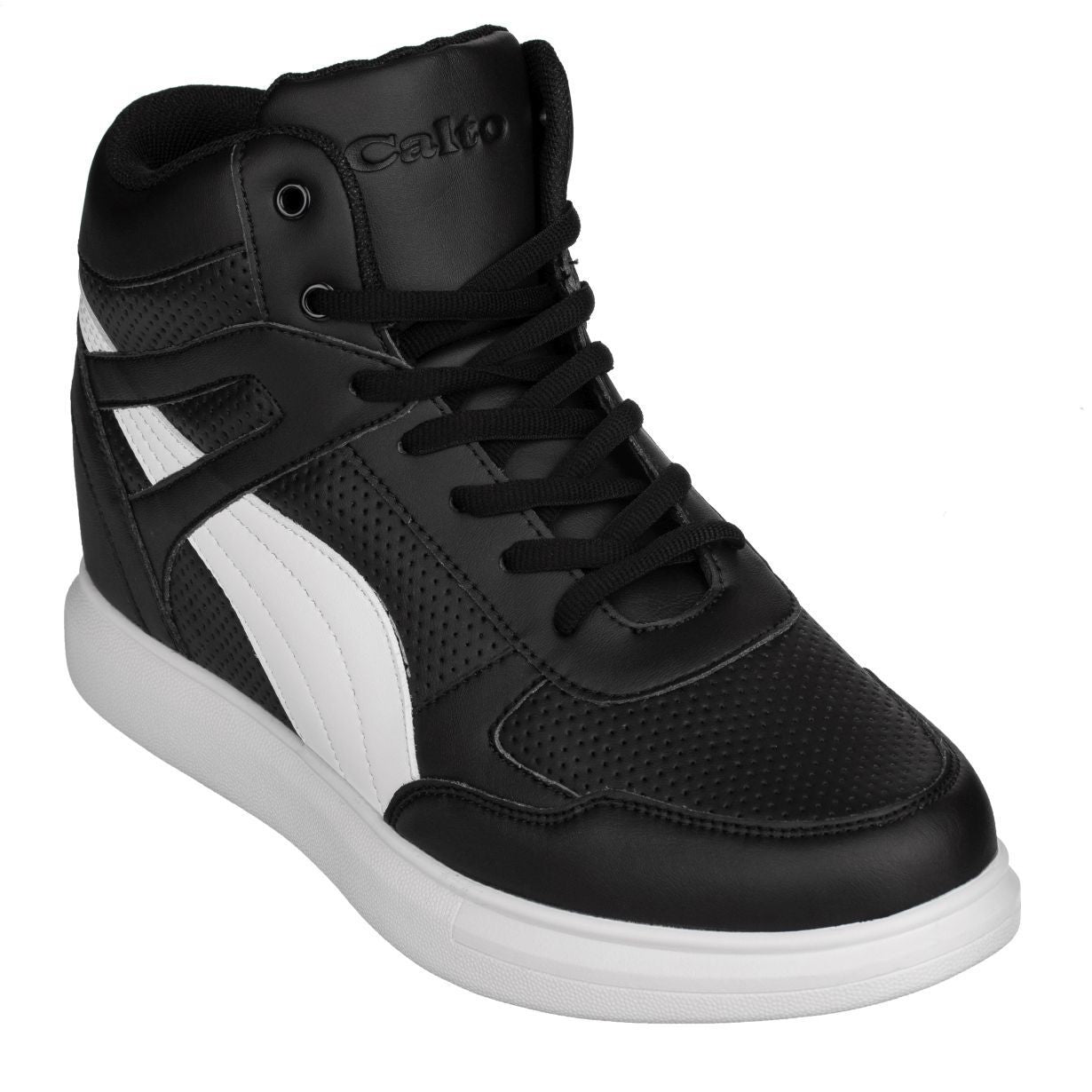 CALTO High-Top Sneaker Elevator Shoes - 3.8 Inches - H71901 - Triathlete Store