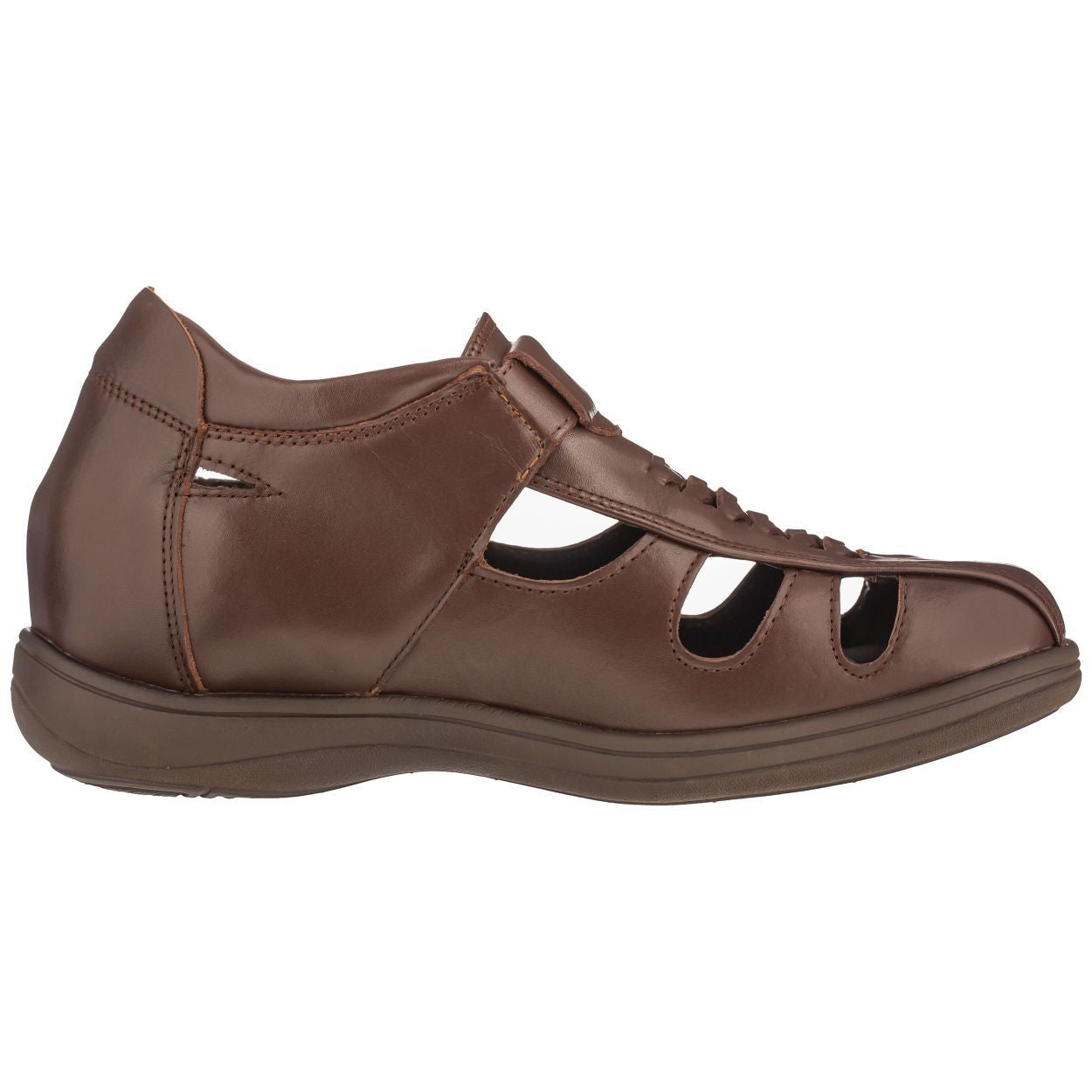 TOTO - G13072 - 3.2 Inches Taller (Cordovan Dark Brown) Braided Sandals - Super Lightweight - Triathlete Store
