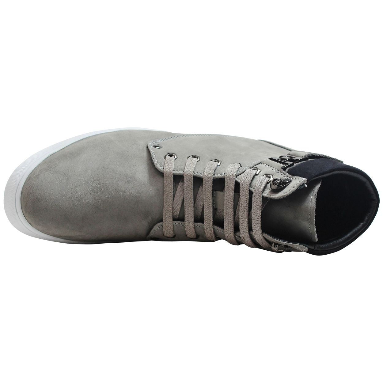 CALTO - T53120 - 2.6 Inches Taller (Nubuck Grey) - High top sneak-boot - Triathlete Store