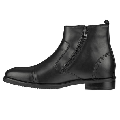 CALTO - S28001 - 3.2 Inches Taller (Black) - Lightweight - Zipper Boots - Triathlete Store