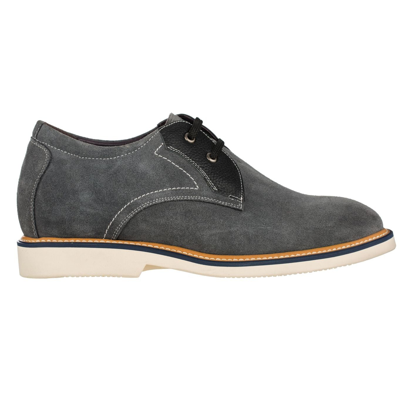 CALTO Business Casual Grey Leather Shoes 2.8 Inch  - Y42023 - Triathlete Store