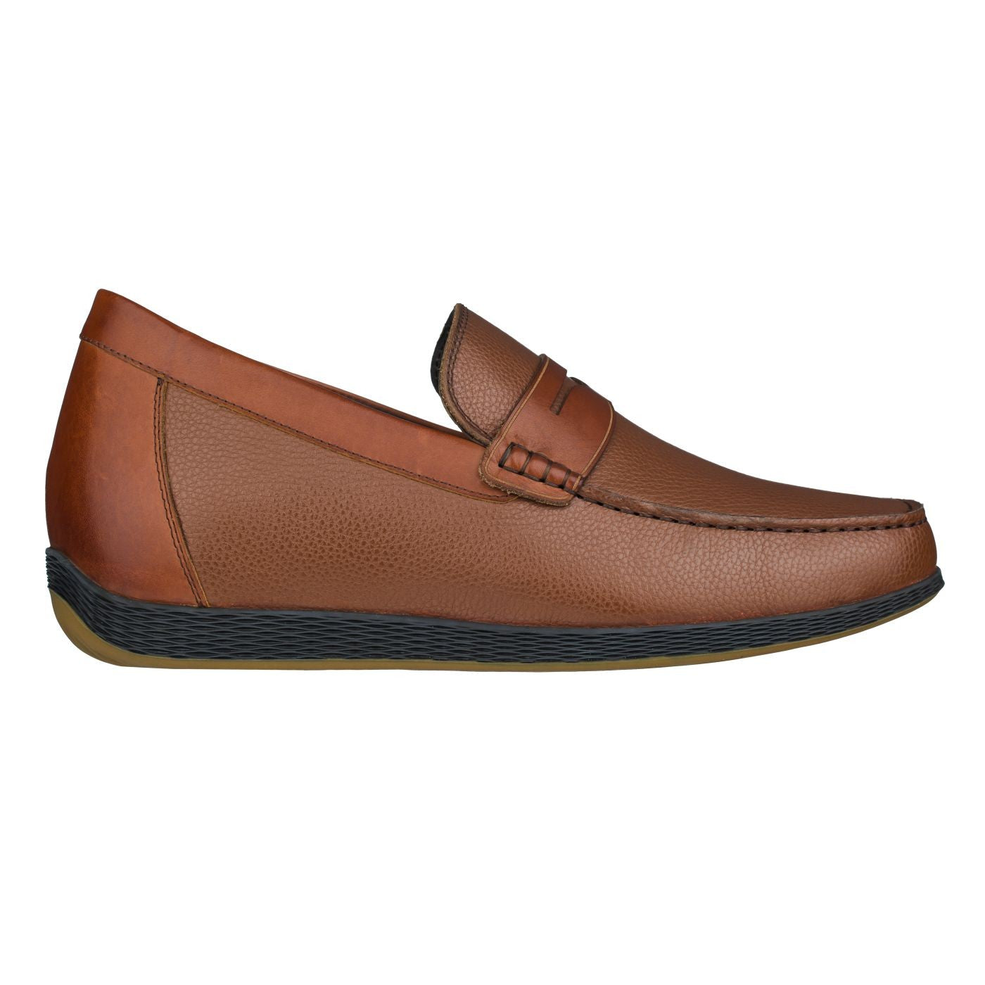 CALTO Lightweight Brown Penny Loafers - 2.4 Inches - S1092 - Triathlete Store