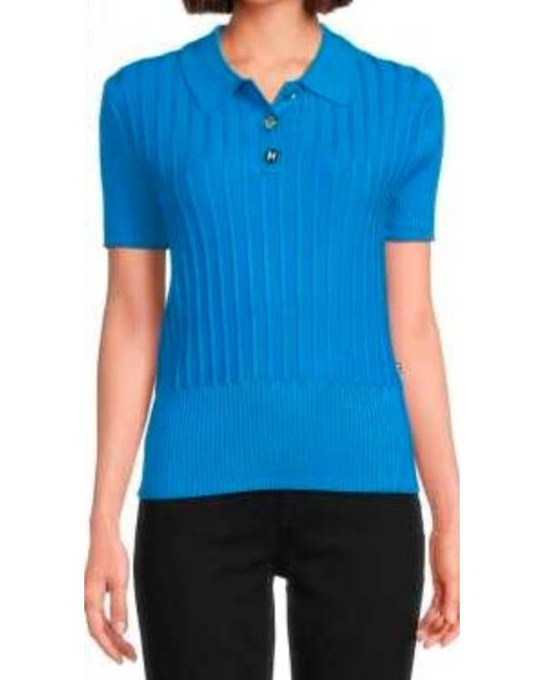Good Morning America Robin Roberts Blue Polo Shirt