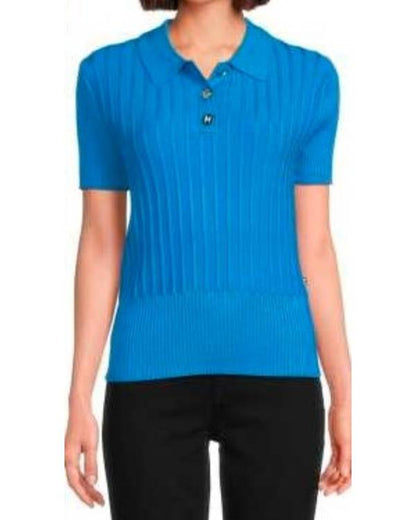 Good Morning America Robin Roberts Blue Polo Shirt